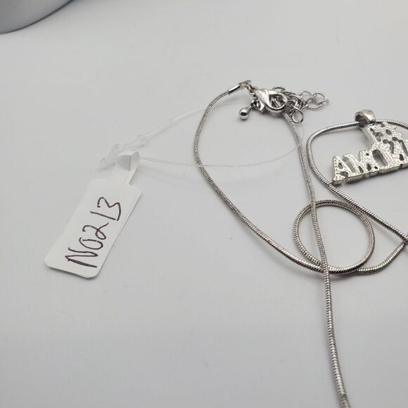 Silver tone #1 grandma number one necklace celebrate N0213 - Picture 3 of 3